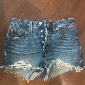 Denim Distressed Women's Shorts